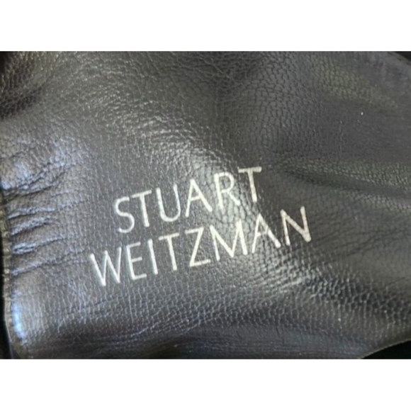 STUART WEITZMAN Leather Knee High Black Riding Boots Size 8 - Picture 14 of 15